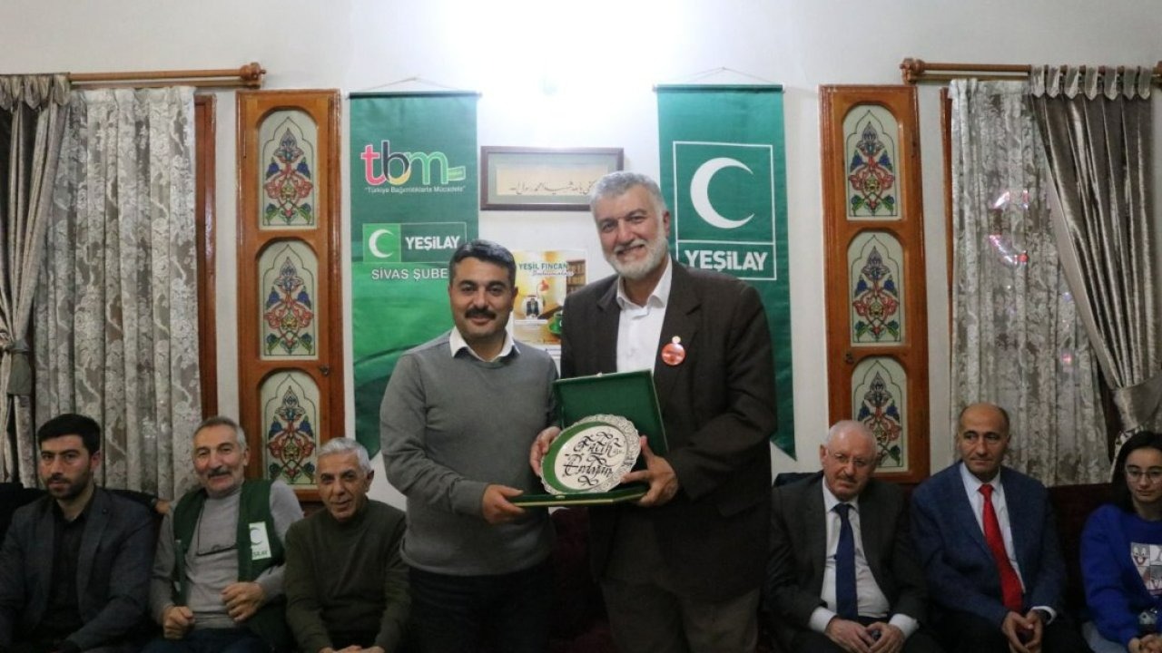 Yeşilay Sivas Şubesi, İl Milli Eğitim Müdürü Fatih Erdoğan&#039;ı misafir etti