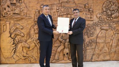 NEVÜ'ye "Beslenme Dostu ve Fiziksel Aktiviteyi Destekleyen İş yeri Belgesi" verildi