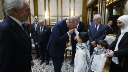 Cumhurbaşkanı Erdoğan, Cumhurbaşkanlığı Kültür ve Sanat Büyük Ödülleri'ne layık görülenleri kabul etti