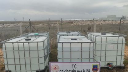 Eskişehir'de 5 bin litre etil alkol ele geçirildi
