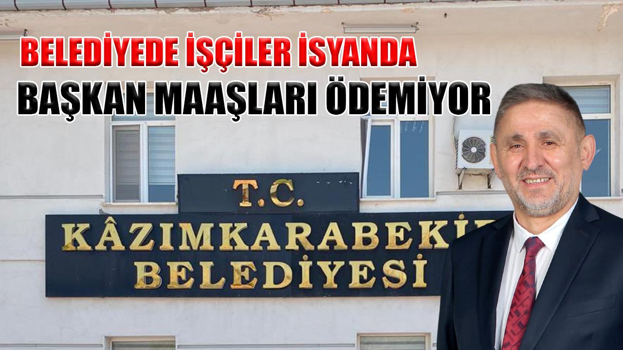 Belediyede işçiler isyanda: "Başkan maaşları ödemiyor"
