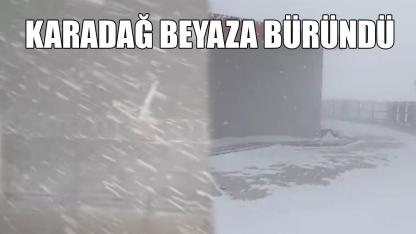 Karadağ beyaza büründü
