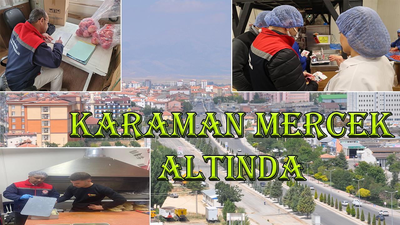 Karaman mercek altında