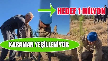 Karaman yeşilleniyor