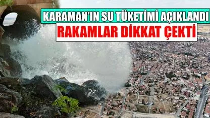 Karaman’ın su tüketimi açıklandı