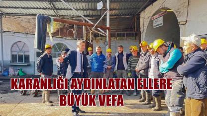 Karanlığı aydınlatan ellere büyük vefa