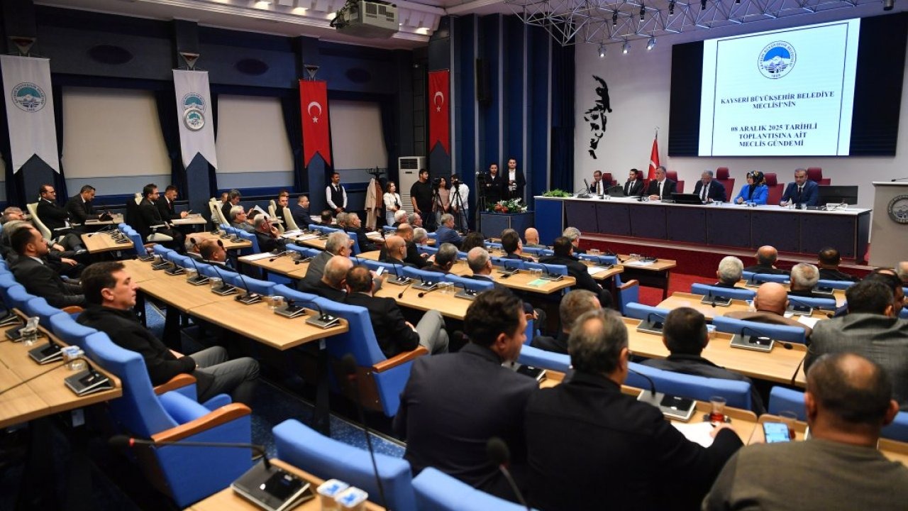Kayseri Büyükşehir Belediyesi aralık ayı meclis toplantısı yapıldı