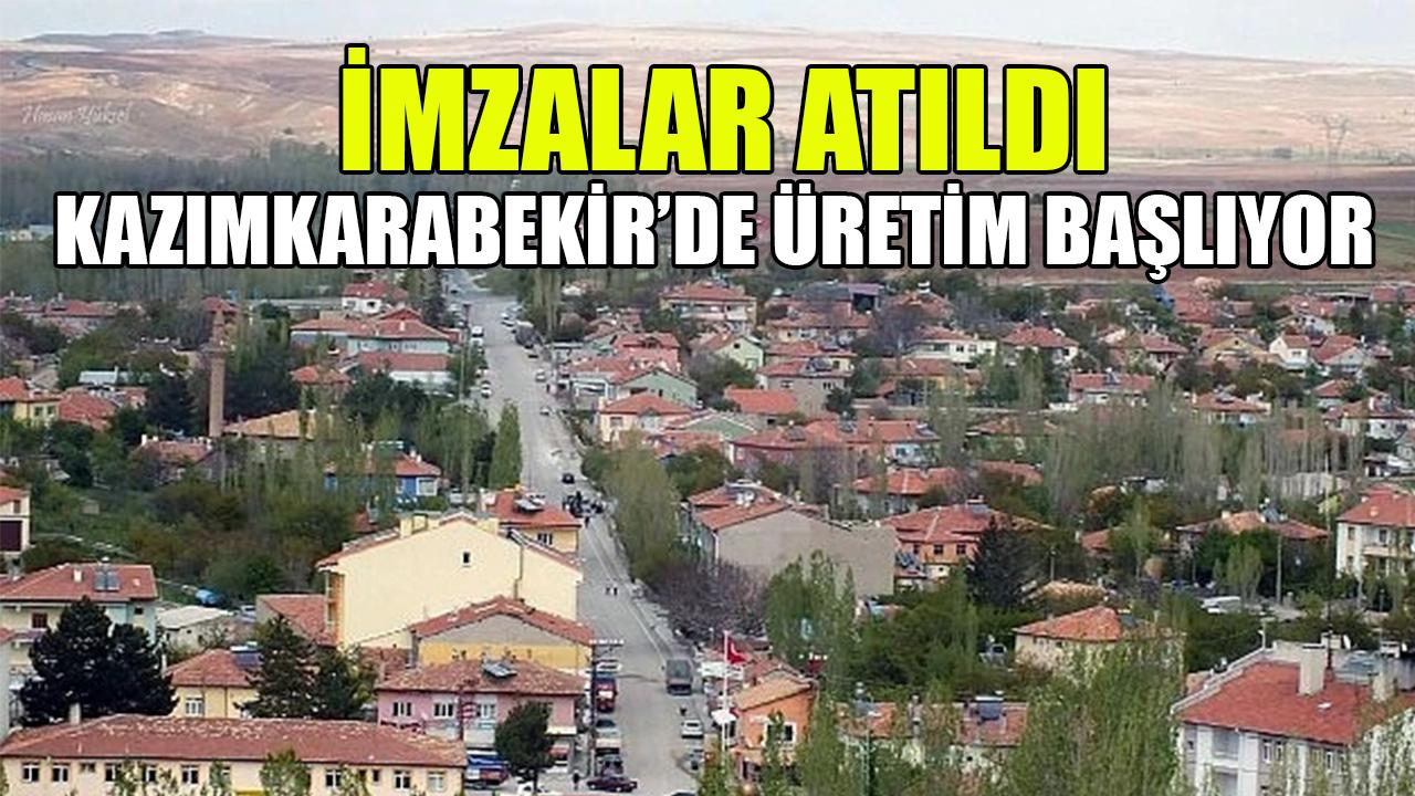 Kazımkarabekir’de üretim başlıyor