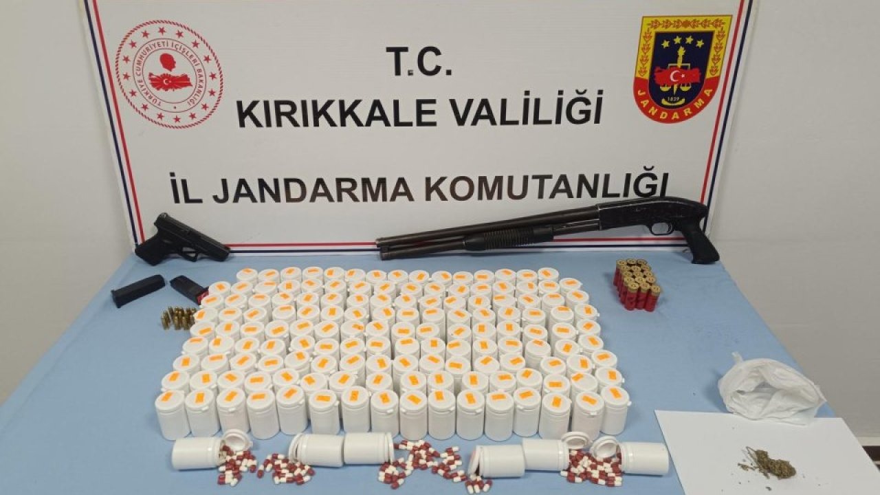 Kırıkkale&#039;de 8 bin 252 sentetik uyuşturucu hap ele geçirildi
