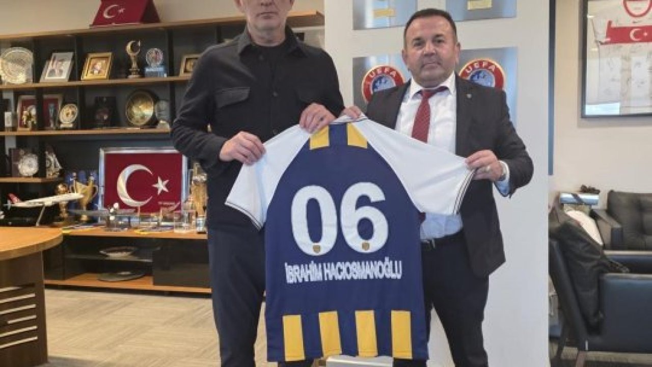 MKE Ankaragücü Başkanı Yaman, TFF Başkanı Hacıosmanoğlu&#039;nu ziyaret etti