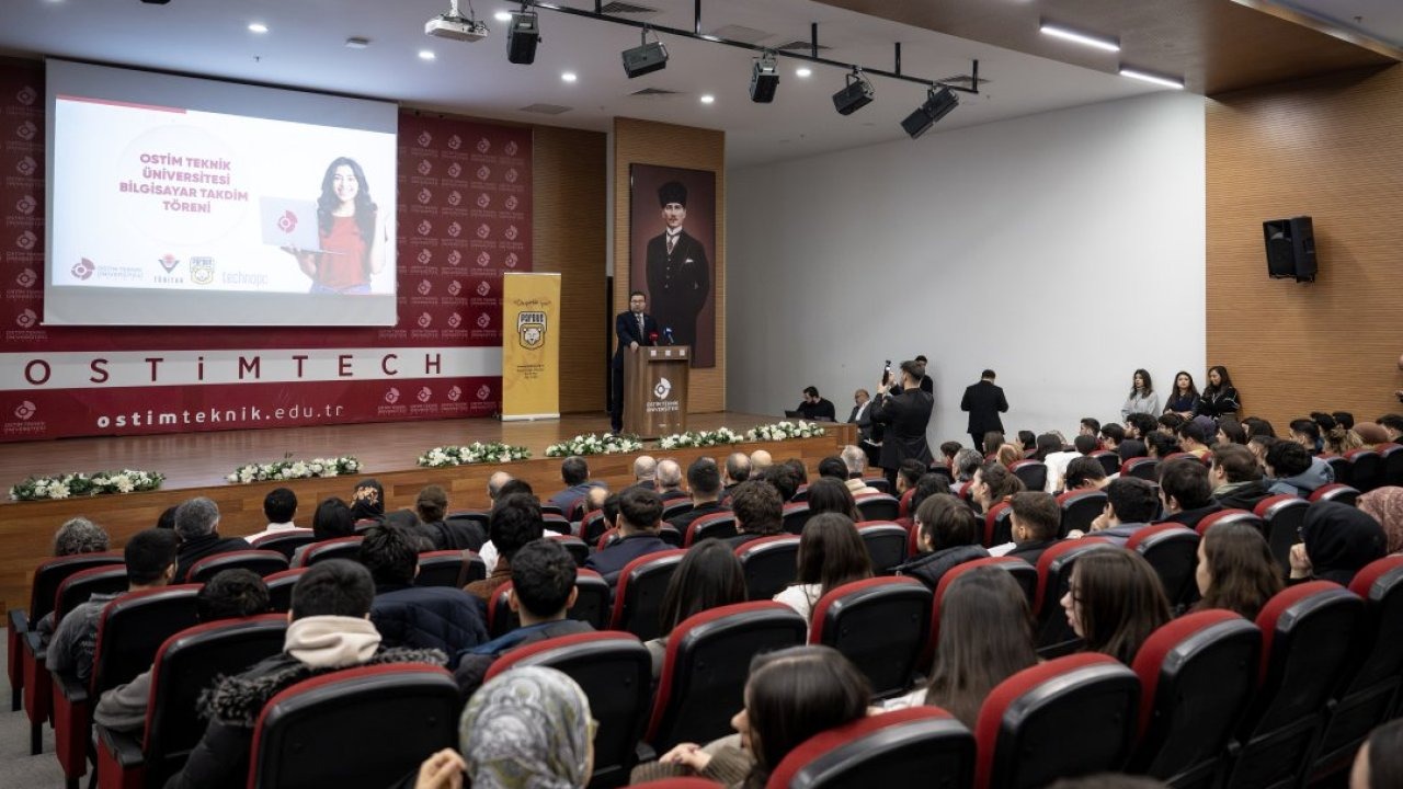OSTİM Teknik Üniversitesi, TÜBİTAK işbirliğinde geliştirilen PARDUS sistemli bilgisayarları öğrencilerine teslim etti