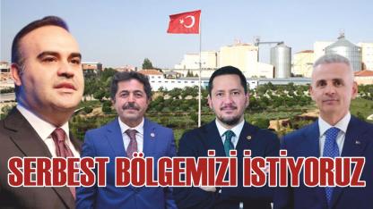 Serbest bölgemizi istiyoruz