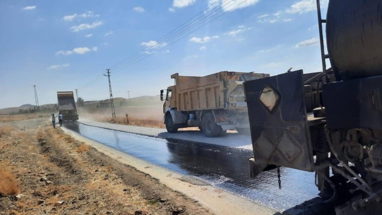 Sorgun&#039;da köy yolları asfaltlandı