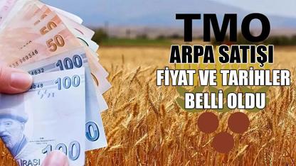 TMO arpa satışı: Fiyat ve tarihler belli oldu