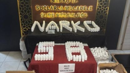 Sivas'ta 80 bin 170 sentetik uyuşturucu hap ele geçirildi