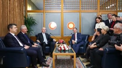 TBMM Başkanı Kurtulmuş, 10 Ocak Çalışan Gazeteciler Günü dolayısıyla parlamento muhabirlerini ziyaret etti: (1)