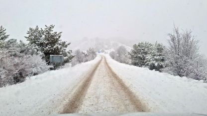 Beypazarı'nda kar yağışı etkili oldu