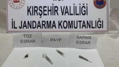 Kırşehir'de uyuşturucu operasyonunda 4 zanlı yakalandı