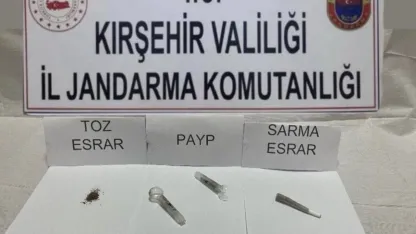 Kırşehir'de uyuşturucu operasyonunda 4 zanlı yakalandı