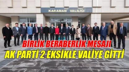 AK Parti 2 eksikle valiye gitti