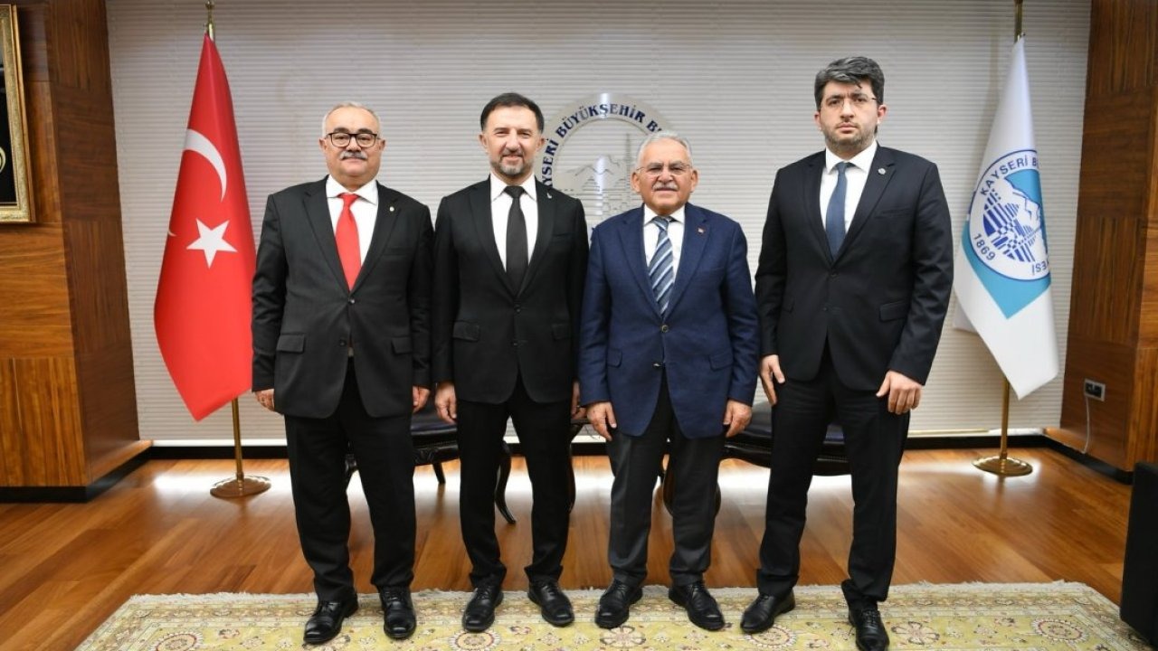 Büyükşehir Belediye Başkanı Büyükkılıç, TUSAŞ Genel Müdürü Demiroğlu'nu ağırladı