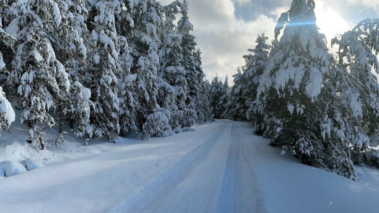 Eğriova Yaylası beyaza büründü