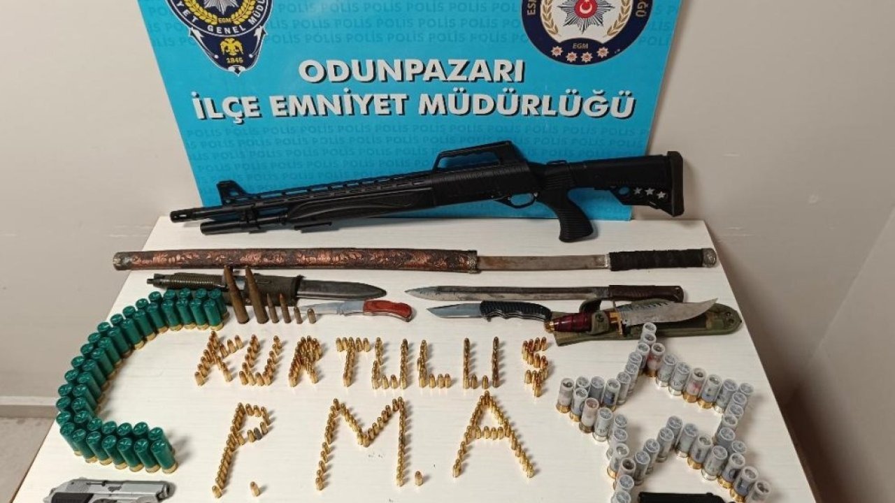 Eskişehir'de iş yerinde ruhsatsız silah bulunan zanlı tutuklandı