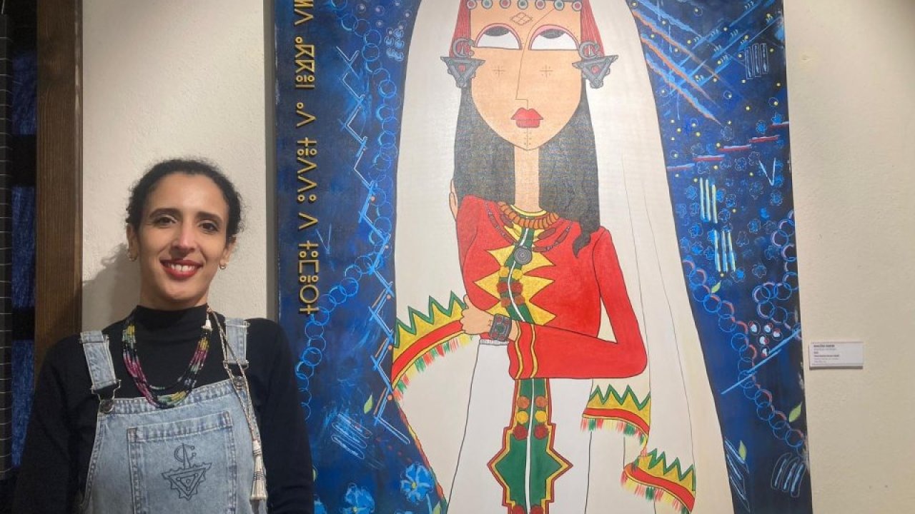 Faslı sanatçı Jamila Kır’ın “Uçuş 620” sergisi Eskişehir’de açıldı