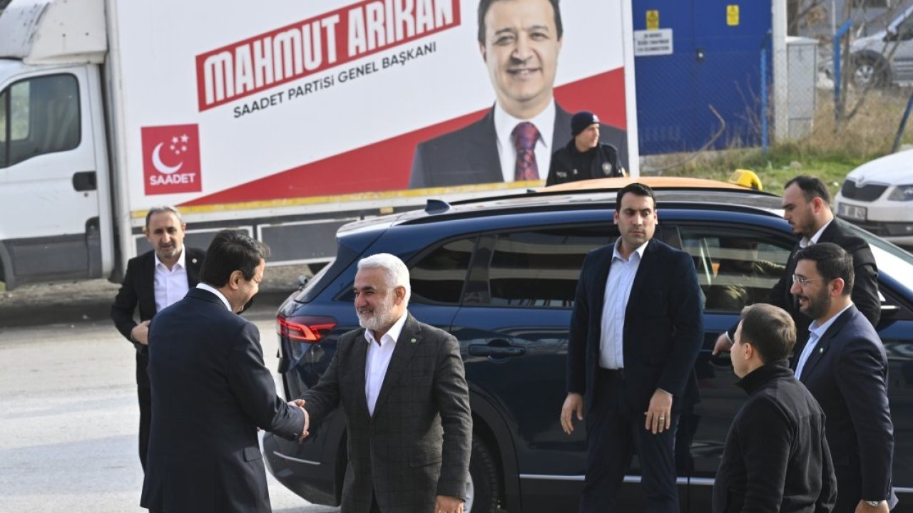 HÜDA PAR Genel Başkanı Yapıcıoğlu, Saadet Partisi Genel Başkanı Arıkan'ı ziyaret etti