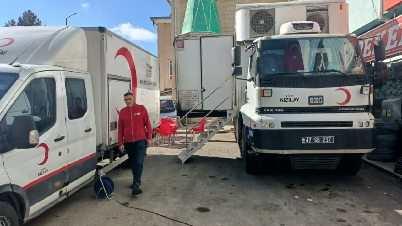 Hüyük'te kan bağışı etkinliği düzenlendi