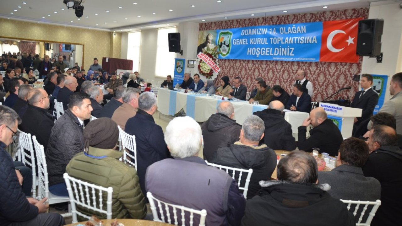 Kahramankazan Esnaf ve Sanatkarlar Odası başkanlığına Ali Günhız seçildi