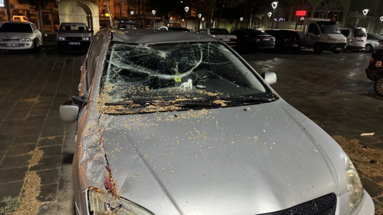 Karaman'da kuvvetli rüzgar ve fırtına etkili oldu