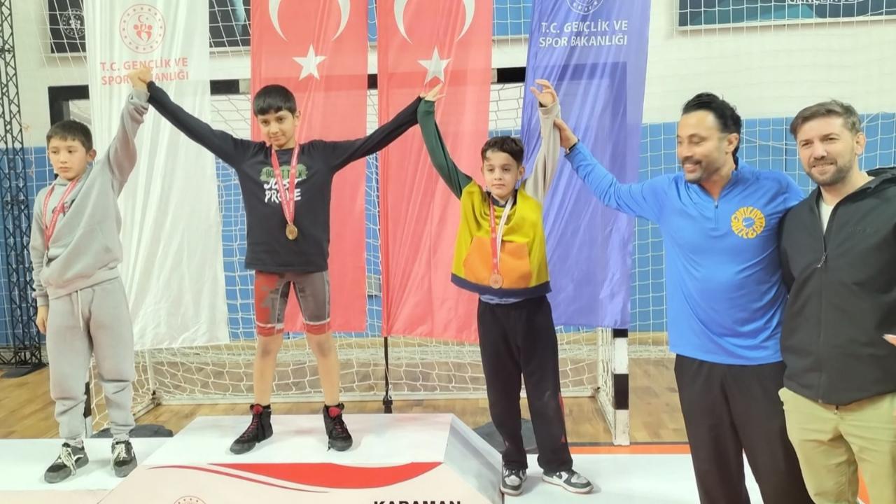 Karaman’da minikler mindere çıktı