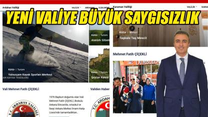 Karaman'da yeni valiye saygısızlık
