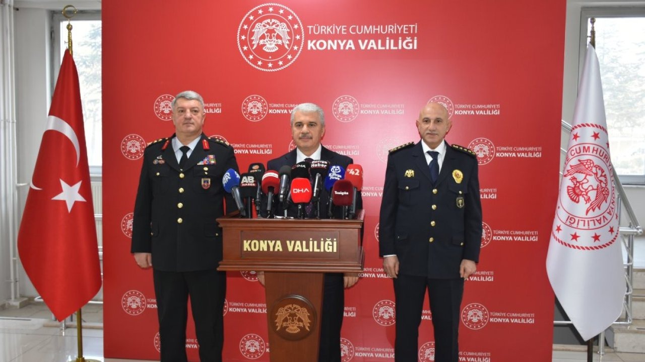 Konya'da "Genişletilmiş Asayiş ve Güvenlik Toplantısı" yapıldı