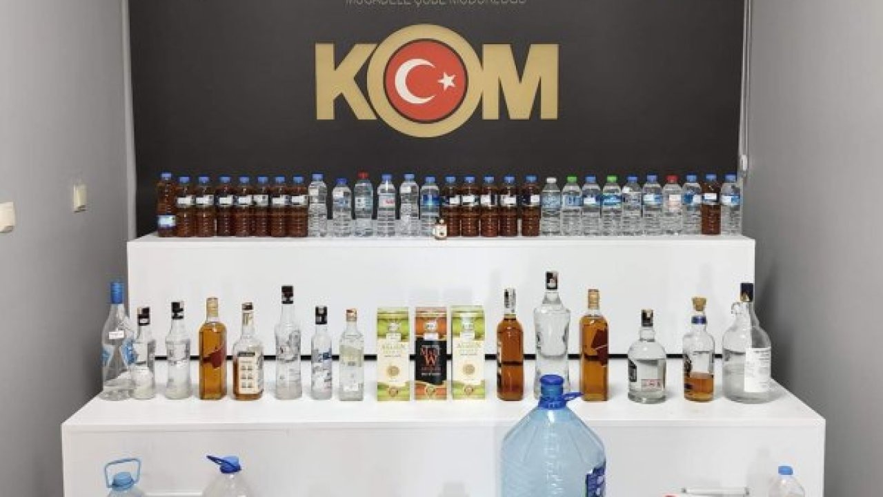 Niğde'de sahte içki operasyonunda 3 şüpheli tutuklandı