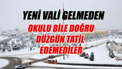 Okulu bile doğru düzgün tatil edemediler