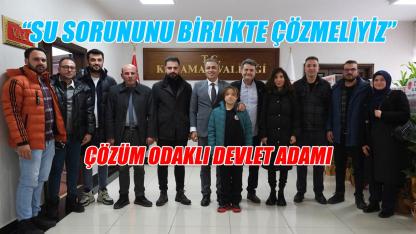 "Su sorununu birlikte çözmeliyiz"