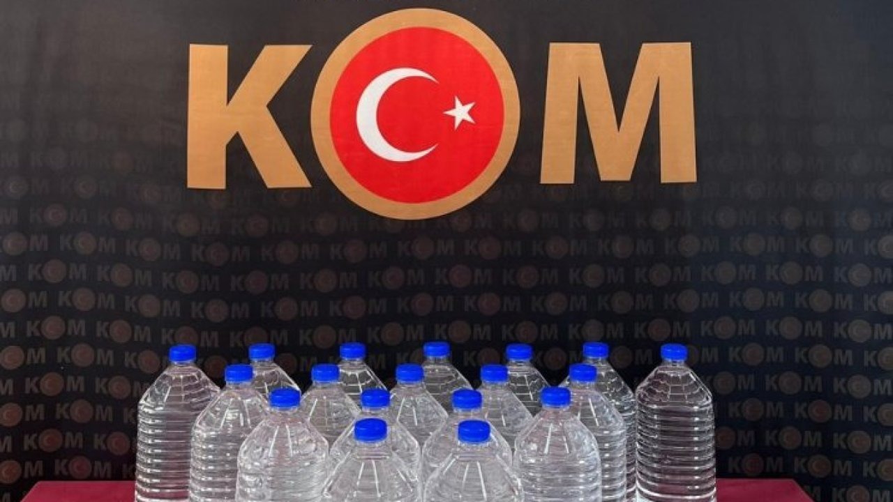 Yozgat'ta 100 litre etil alkol ele geçirildi