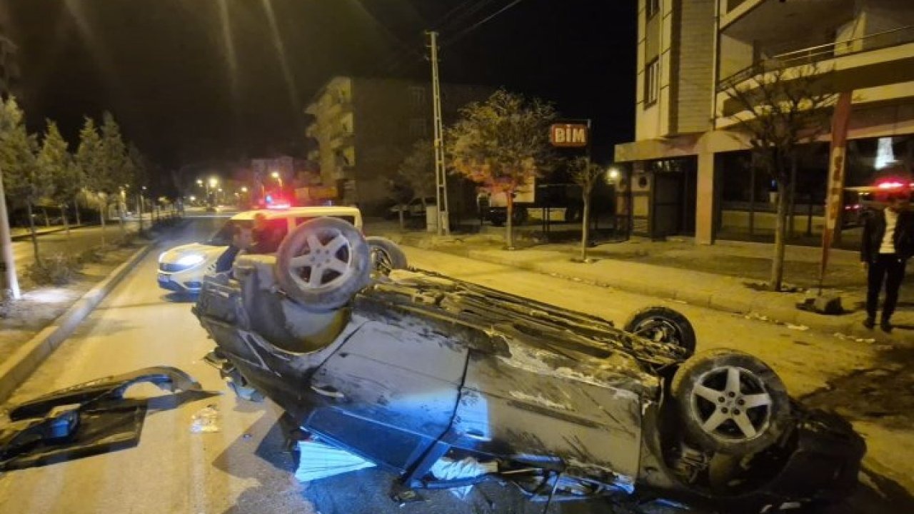 Yozgat’ta devrilen otomobildeki 2 kişi yaralandı