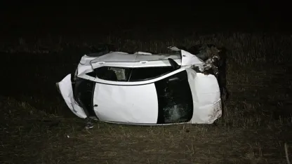 Kayseri'de devrilen otomobildeki 1 kişi öldü, 4 kişi yaralandı