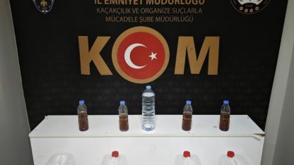 Kırşehir'de sahte içki ve etil alkol ele geçirildi