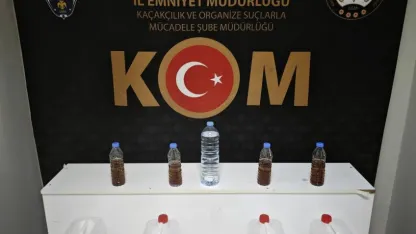 Kırşehir'de sahte içki ve etil alkol ele geçirildi