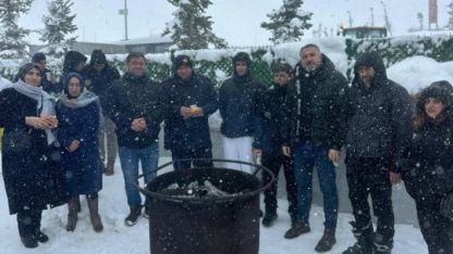 Sivas'ta şehit ve gazi çocukları Yıldız Dağı'nda eğlendi