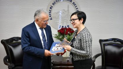 Avusturya'nın Ankara Büyükelçisi Gabriele Juen, Başkan Büyükkılıç'ı ziyaret etti