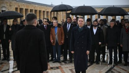 Gençlerbirliği yönetimi, Anıtkabir'i ziyaret etti