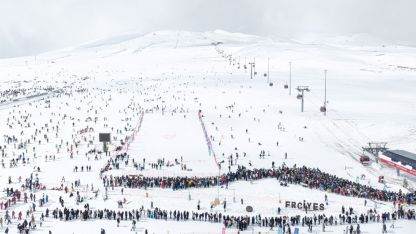 Erciyes'te hafta sonu yoğunluğu yaşanıyor