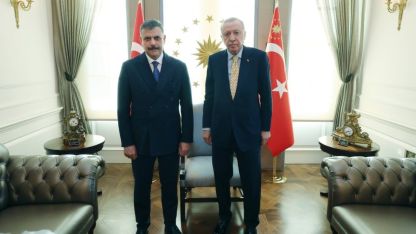 Cumhurbaşkanı Erdoğan, Adalet Bakanı Gürlek ve İçişleri Bakanı Çiftçi'yi kabul etti