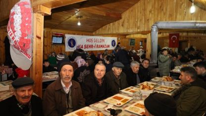 Çankırı'da köy sakinleri iftarda buluştu