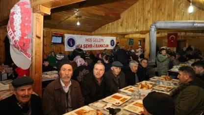 Çankırı'da köy sakinleri iftarda buluştu